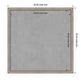thumbnail image 2 of Amanti Art Salon Scoop Pewter Framed Magnetic Board 26 x 26 in., 2 of 6