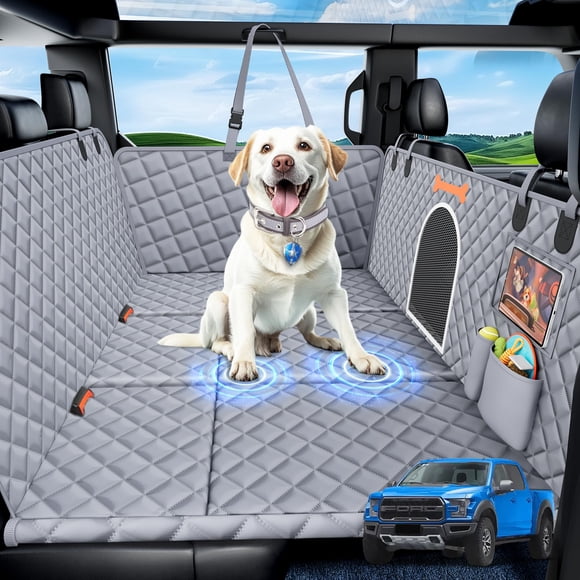 Funda de asiento para perro Truck Bwakd Truck con fondo duro impermeable