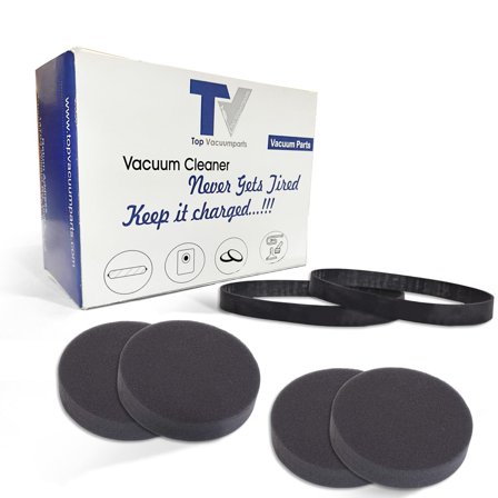 Replacement Part For Bissell 2258 Cleanview Powerlifter Swivel Rewind Pet Vacuum 4 Filters With 2 Generic Belts 1PK # 1608225,17364