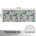 thumbnail image 5 of Kitchen Rugs Sets Of 2,Cute Pitbull Terriers Dog and Flowers Anti Fatigue Kitchen Mat Rugs Non Slip Washable,Decorative Kitchen Floor Mats for Kitchen,Sink,Laundry,17"X47", 5 of 5