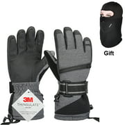Best Ski Gloves - Ski Gloves, Winter Warm 3M Insulation Waterproof Snow Review 