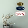 thumbnail image 2 of Signs ByLITA Victorian Boarding Gates ABS Plastic | Laser Engraved | Easy Installation | Elegant Design Sign (Black /Gold) - Small, 2 of 8