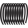 thumbnail image 1 of wonima44 Black Headbands for Girls 10Pcs DIY Craft Head Bands Hard Thin Headband Rubber Plastic Hairbands for Kids Teens Party Favors, 1 of 1