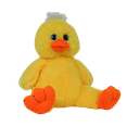 thumbnail image 5 of Yellow Duck Stuffed Animal with Spooky Pumpkin Outfit & Treat Bag – 16" Halloween Plush Toy, Soft & Fun, for Trick-or-Treating & Seasonal Decor, 5 of 7