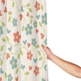 thumbnail image 4 of XMXT Waterproof Shower Curtain Liner with Iron Hooks, Abstract Floral Print Shower Curtains for Bathroom Decor Accessories, 72 x 72 inches, 4 of 8