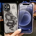 thumbnail image 7 of Compatible with iPhone 11 Case Fashion Cool Dragon Animal 3D Pattern Design Frosted PC Back Soft TPU Bumper Shockproof Protective Case Cover for iPhone 11, Black, 7 of 7