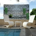 thumbnail image 4 of Neutypechic Decorative Privacy Screen Outdoor Divider with Stand Metal Corten Steel 76" x 47.2" x 15.7" Black, 4 of 5