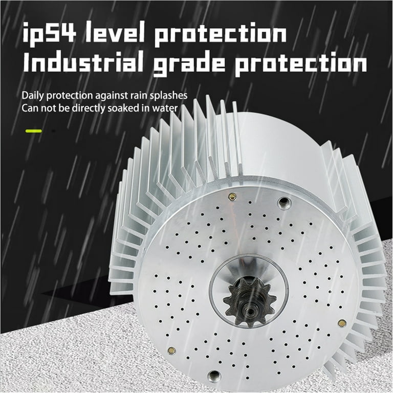 Kunray72V 3000W Brushless Motor 6700RPM,  45A Electric Scooter Motor 72V DC, Electric Dirt Bike  Motor Go Kart