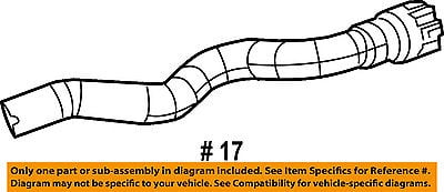 Genuine Chrysler 55111478AC Air Conditioning Heater Supply Hose