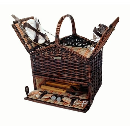 Picnic Beyond The Clique Outdoor Travel Elite Basket For 2 Picnic Beyond The Clique Outdoor Travel Elite Basket For 2