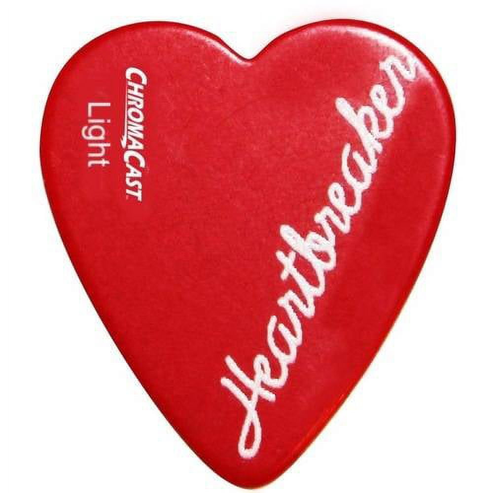 ChromaCast Heart Shaped Guitar Picks, 12 Pack