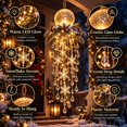 thumbnail image 3 of Crystal Cascade Christmas Hanging LED Light, Hanging LED Ice Ball Icicle Lights, Lighted Wall Accent for Living Room, Porch, Entryway and Holiday Display, 3 of 8
