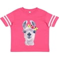 thumbnail image 3 of Inktastic Cute Llama with Flower Boys or Girls Toddler T-Shirt, 3 of 5
