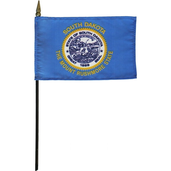 South Dakota - 4"X6" Stick Flag
