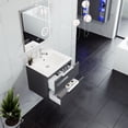 thumbnail image 4 of Eviva Galsaky 24" Grey Modern Bathroom Vanity Wall Mount with White Integrated Porcelain Sink, 4 of 7