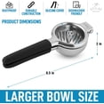 thumbnail image 3 of Zulay Kitchen Stainless Steel Lemon Squeezer Manual Citrus Press Juicer and Lime Squeezer - Black, 3 of 3