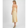 thumbnail image 4 of Lucy Paris YELLOW Women's Sienna Ruffled Slip Dress, US Medium, 4 of 4