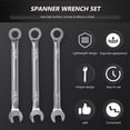 thumbnail image 3 of 20 Pcs Mini Wrench Small Kit Autobody Repair Tools Open End Maintenance Wrenches, 3 of 6