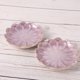 thumbnail image 5 of 3 platos de cerámica para salsas y condimentos con forma de girasol, vajilla vintage (rosa claro), 5 of 5
