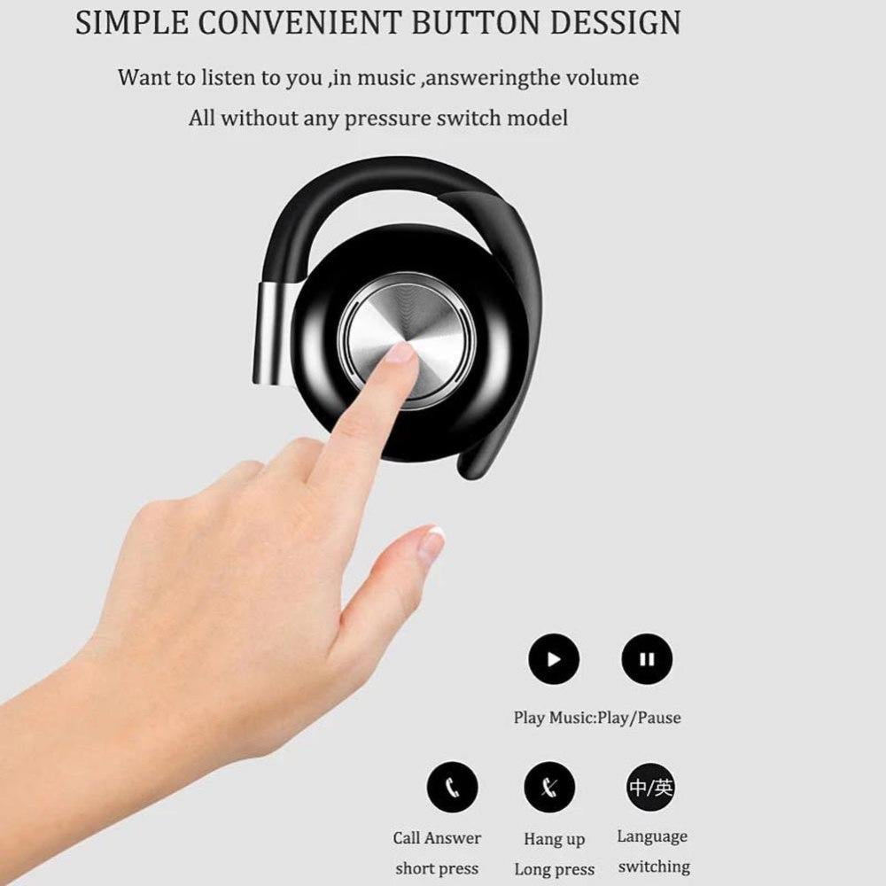 Wireless Running Earbuds, Over Ear Hooks, Water-Resistant Wireless Running Headphones. Bass Boost, Bluetooth 5 Wireless Charging Case, Gift for Runners