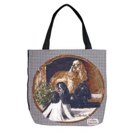 Cocker Spaniel Dogs Decorative Shopping Tote Bag 17" X 17"