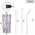 thumbnail image 3 of GZHJMY Lavender Tumbler with Lid & Straw,Reusable Double Wall Stainless Steel Vacuum Insulated Travel Mug, 3 of 7