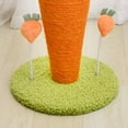thumbnail image 4 of Rascador de zanahoria con forma de garra de sisal, para gatos y gatitos, versión mejorada de rábano de sisal bicolor, 26 x 26 x 29 cm., 4 of 6