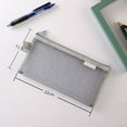 thumbnail image 4 of Fridja Clear Mesh Storage Pouch for Office Supplies and Craft Tools See Through Organizer with Zipper Closure Durable Lightweight Design Perfect for Work or Travel, 4 of 7