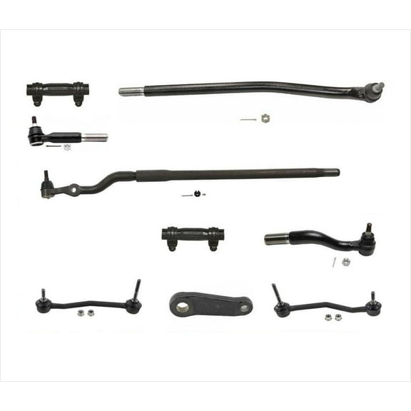 Fits 2000-2004 F250 F350 Super Duty 4x4 Pitman Arm & Tie Rods 9pc Kit