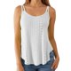 thumbnail image 1 of Camiseta sin mangas de gasa para mujer - Camiseta sin mangas holgada con cuello redondo, 1 of 5