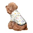 thumbnail image 5 of Honeii Watercolor Floral A Print Small Dog Hoodies Pet Hooded Sweatshirts Fall Winter Puppy Cat Sweaters Warm Clothes for Small Dogs Outfits Costume-Small, 5 of 7