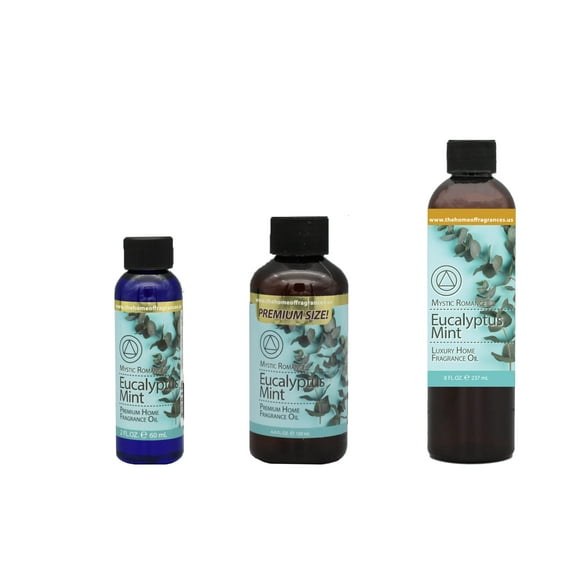 Mystic Romance Premium Home Fragrance Oil Scent EUCALYPTUS MINT SET 8FL  4FL 2FL.OZ 427 ML