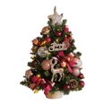 thumbnail image 1 of Artificial Christmas Tree with Decorative Ornaments and LED Lights for Indoor Holiday Tabletop Display Home Office Decor, 1 of 4