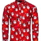 thumbnail image 5 of Camisa novedosa de Navidad para hombre, regalo de fiesta, regalo de vacaciones, camisa de Papá Noel con botones, manga larga, divertidas camisas de disfraces festivos, 5 of 5