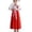 Red-2, variant on Girls Ancient Hanfu Dress Set Chiffon Elegant Chinese New Year Traditional Tang Suit Floral Embroidery for Graduation Party Halloween, Easter, Christmas Festival