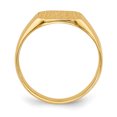 thumbnail image 2 of 14k Yellow Gold 9.5x9.5mm Signet Ring, 2 of 9