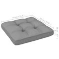 thumbnail image 5 of vidaXL Pallet Cushion Grey 58x58x10 cm Fabric, 5 of 5