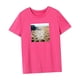 thumbnail image 5 of Camiseta para mujer, camiseta elegante de verano con cuello redondo para viajes de vacaciones, regalo para mujer XL, 5 of 7