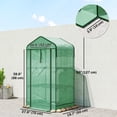 thumbnail image 3 of Outsunny Mini Serre avec Toit Moustiquaire, Petite Serre Portable, Verte, 3 of 10