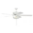 thumbnail image 6 of P101W5-52WWOK Craftmade Lighting Pro Plus 101 Series - 52 Inch 5 Blade Ceiling Fan with Bowl Light Kit, 6 of 15
