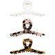 thumbnail image 1 of wonima11 Hair Claw Clips Tortoiseshell No Slip Big Hair Jaw Cellulose Acetate French Design 4.2'' Hair Barrettes Grip Leopard Print Clamps Hair Accessories for Women Mother's Day (3 Pack), 1 of 1