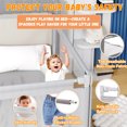 thumbnail image 3 of Toddler Bed Safety Rail Guard for Queen Size Beds (78.7"x78.7"x59"), Adjustable Height, Reinforced S Structure, , 3 Packs with Protective Bar, 3 of 7
