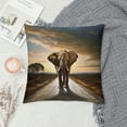 thumbnail image 2 of Fenyluxe Elephant Fashion Style Dirt-Resistant Throw Pillow Covers for Couch Sofa Bed Living Room Bedroom Printed on Both Sides 1PC 18x18in, 2 of 5