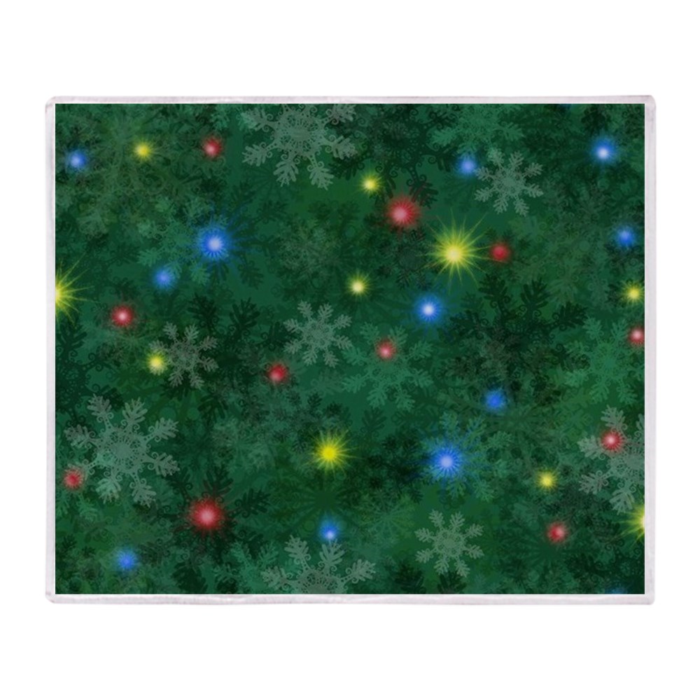CafePress Christmas Snow Lights Throw Blanket Soft Fleece Throw