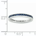 thumbnail image 4 of Created Sapphire Sterling Silver Polished Ring, 4 of 8