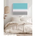 thumbnail image 3 of Teal White Grey Ombre Wall Art for Living Room,Canvas Picture Wall Decor for Bathroom Bedroom,Blue Modern Abstract Aesthetics Painting Artwork for Office Kitchen Hallway Dining Room Decor 16"x20", 3 of 8
