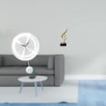 thumbnail image 2 of Adorno De Reloj De Pared Acrílico Con Grandes Números Arábigos Y Nota Musical, Escultura De Resina, Centro De Mesa Para Cocina, Estudio, Escritorio De Granja, Chimenea, Regalo De, 2 of 8