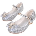 thumbnail image 6 of Staki Girls Fancy Shoes Toddler Little Girls Mary Jane Ballerina Flats Shoes Slip-on School Party Dress Shoes Silver,2.5 Big Kid, 6 of 6