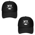 thumbnail image 5 of WTF Dad Hat – “Where’s The Fish” Print Summer Mesh Baseball Cap for Men,Made In USA,Adjustable Breathable Caps Women Men's Hat Casual Trucker Hat, 5 of 8