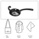 thumbnail image 3 of 12 Pack Coat Hooks Mounted With Retro Double Hooks Utility Hooks For Coat, F, 3 of 5